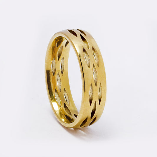 SSYR7404 - Steel 6mm cutout pattern ring