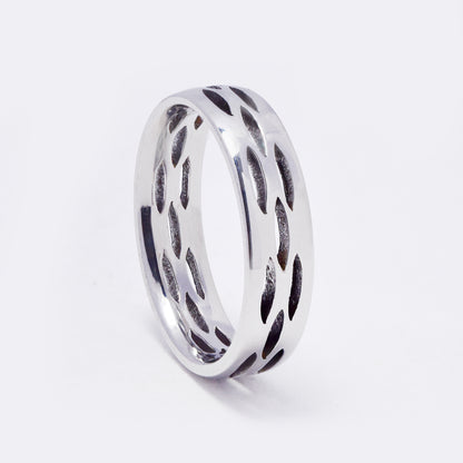 SSYR7404 - Steel 6mm cutout pattern ring