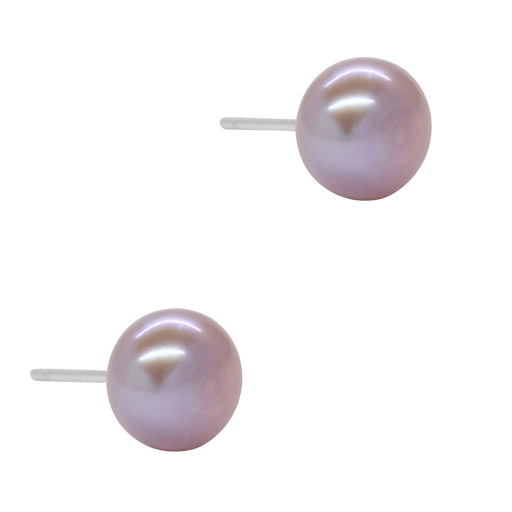925 Silver freshwater pearl 4mm stud