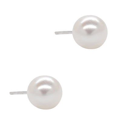 925 Silver freshwater pearl 4mm stud - SYE3112