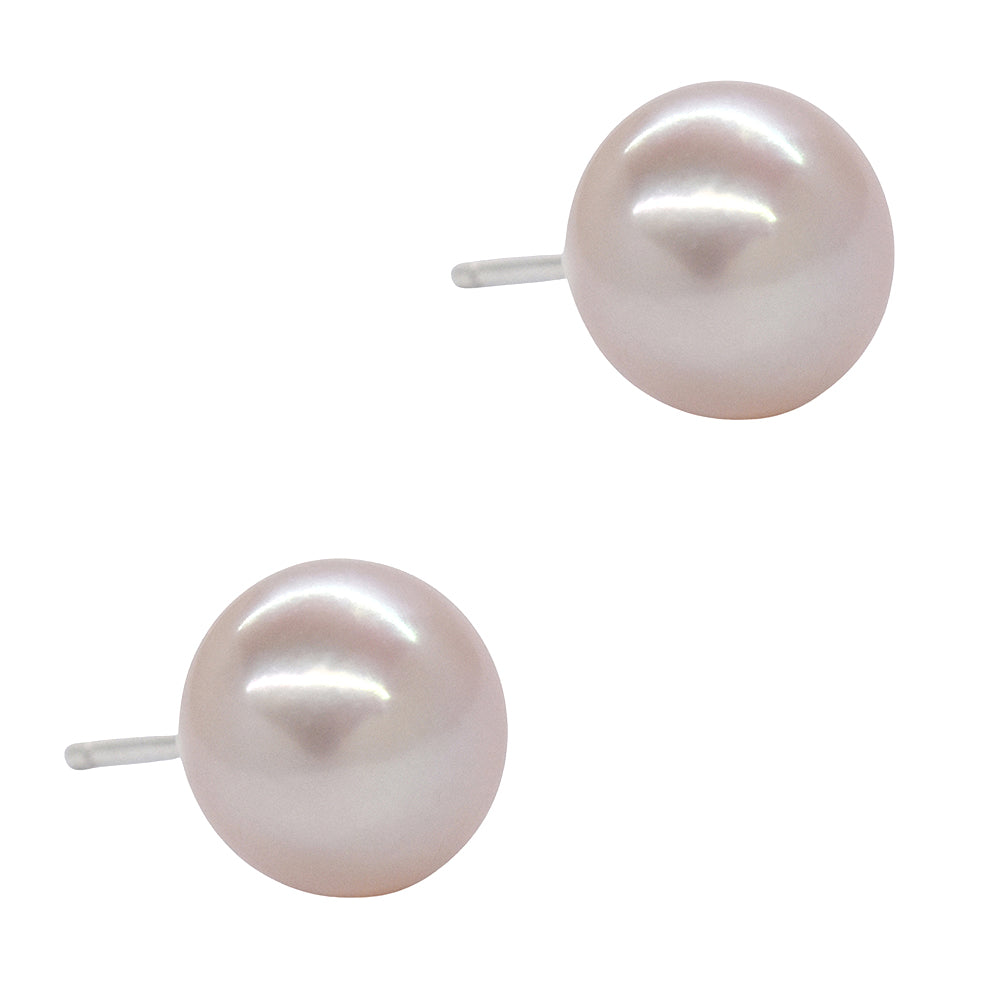 925 Silver freshwater pearl 8mm stud