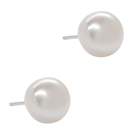 925 Silver freshwater pearl 8mm stud - SYE3114