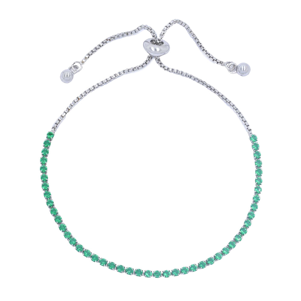 VB6069 - Premium brass adjustable CZ tennis CZ bracelet