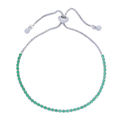 VB6069 - Premium brass adjustable CZ tennis CZ bracelet