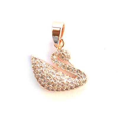 Premium cubic zirconia swan necklace
