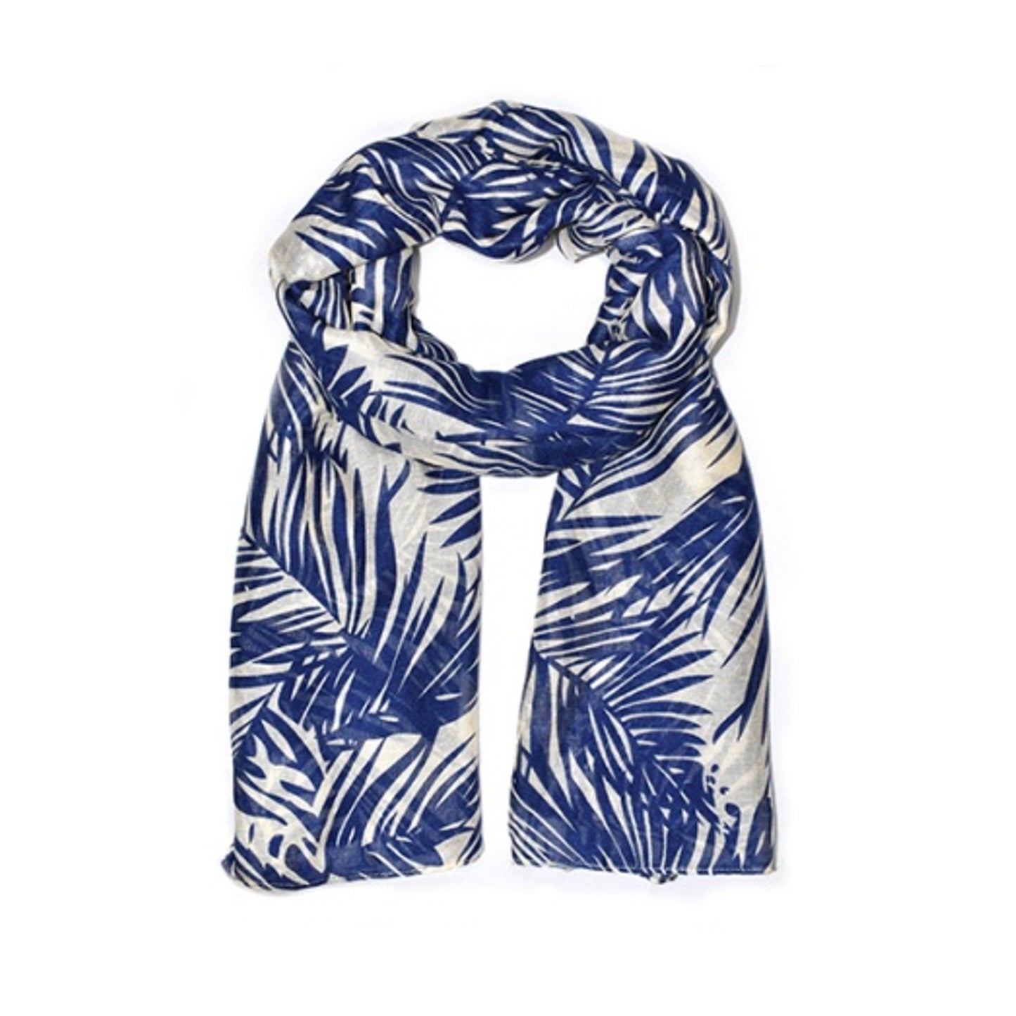 Palm leaf printed scarf