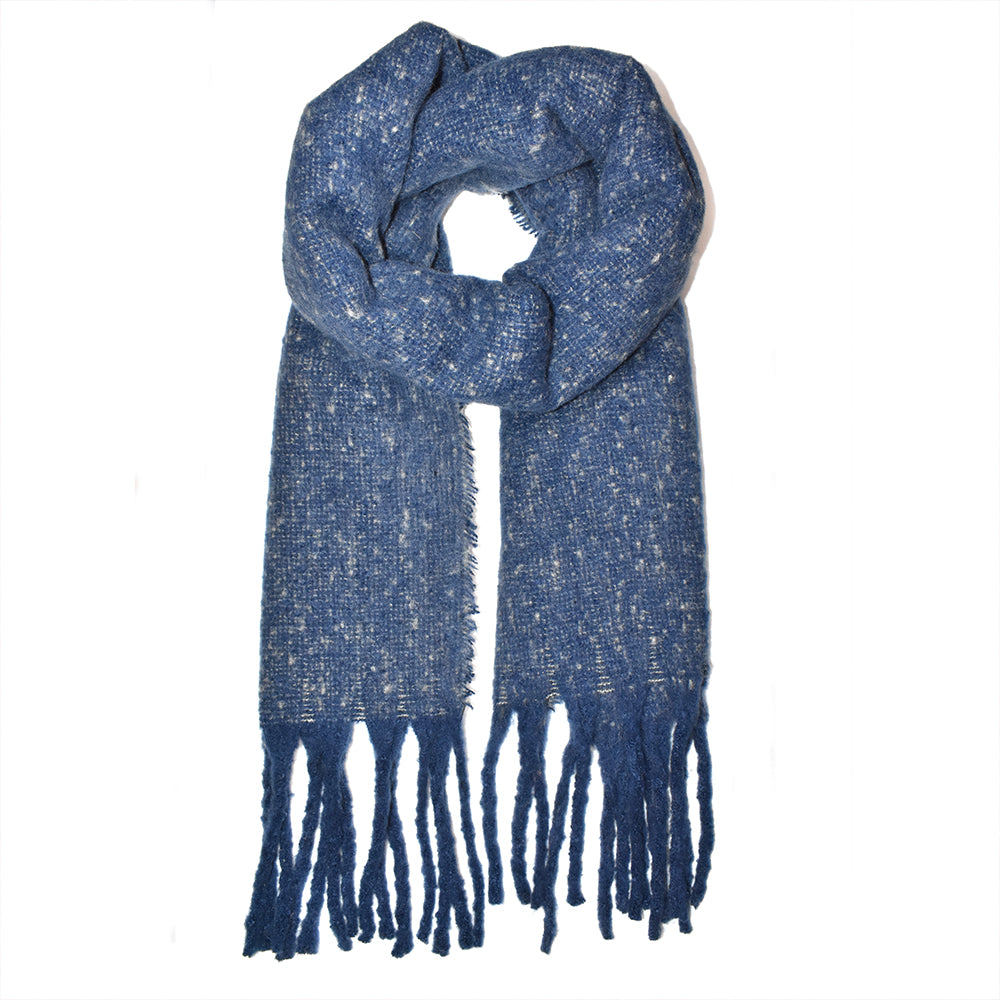 Colour speckle tassel scarf