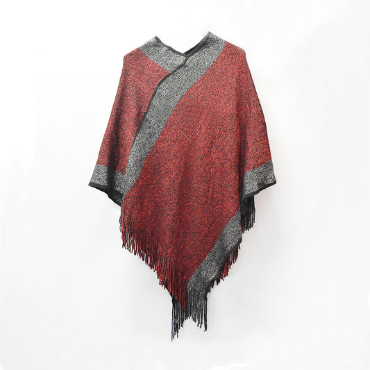 VS4112 - Contrast trim poncho