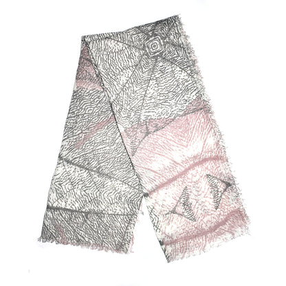 Colour multi pattern tonal scarf - VS6605