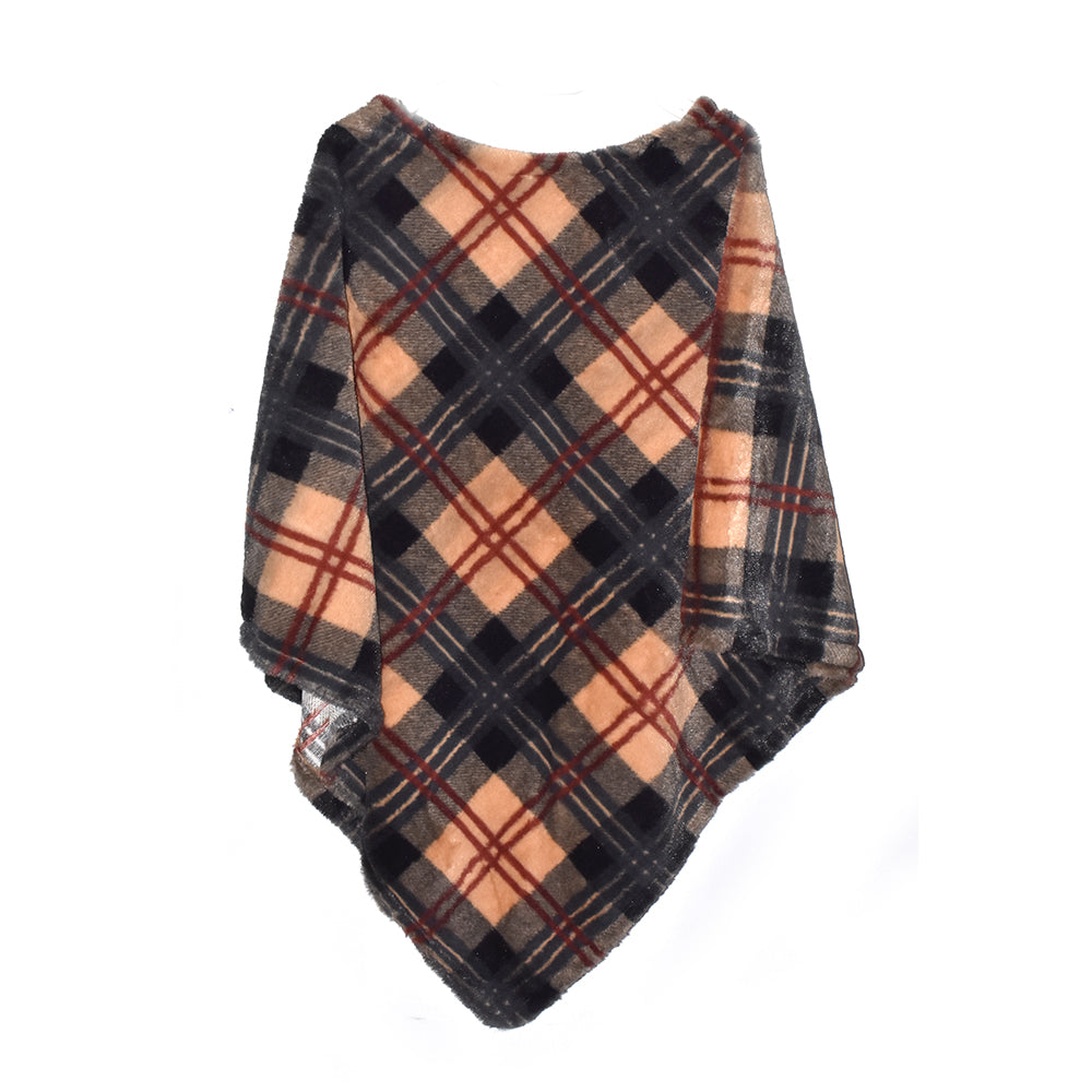 VS6645 - Classic plaid poncho