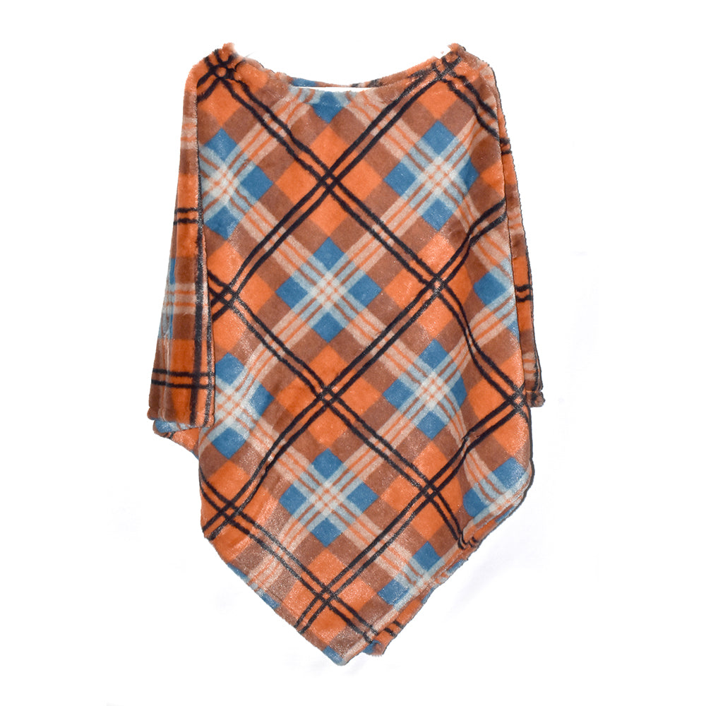 VS6645 - Classic plaid poncho