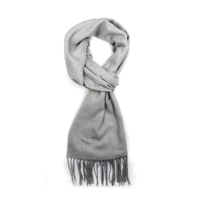 Coloured scarf with tassel detail