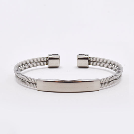 SSMB2962 - Steel mesh cuff bangle
