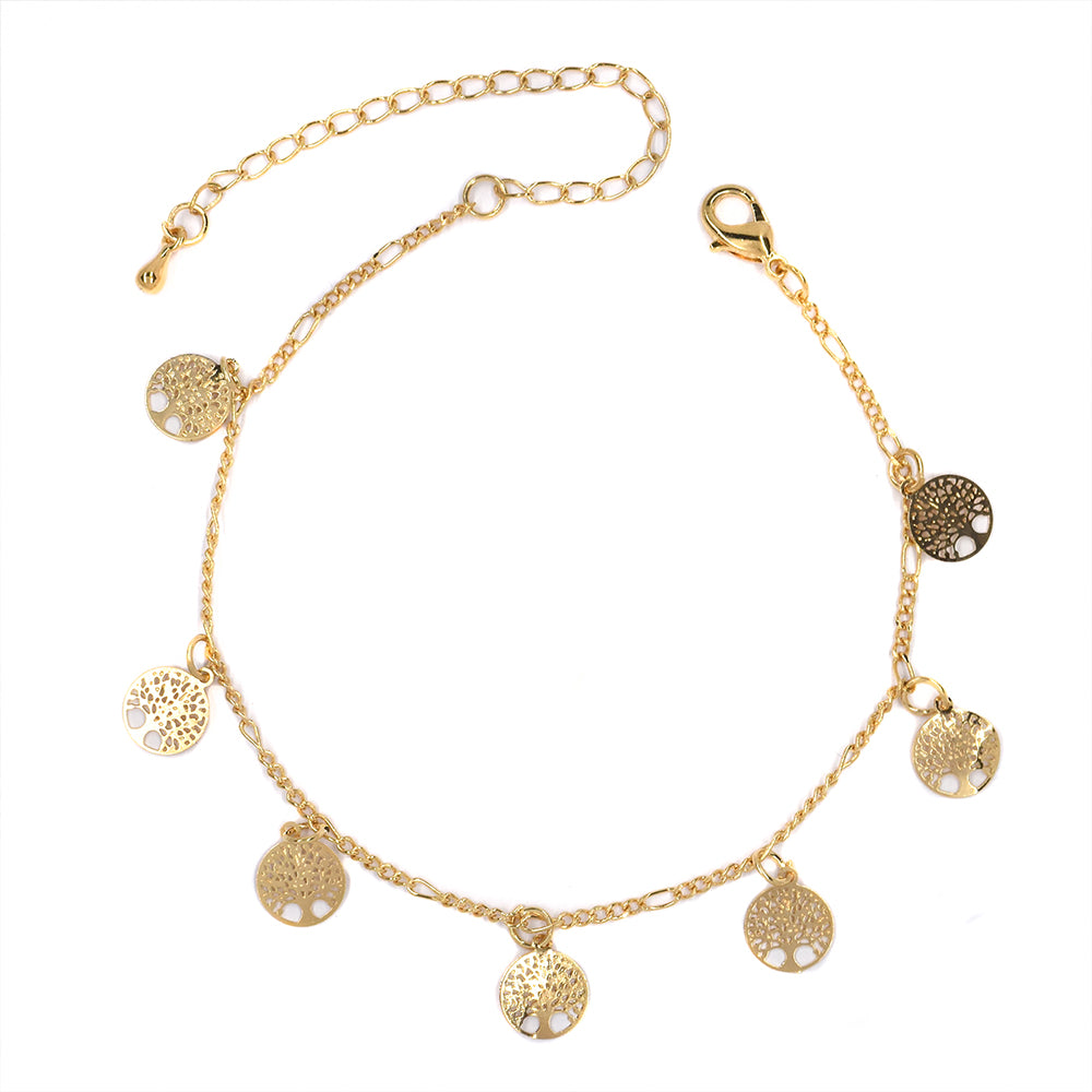 Fashion tree of life charm anklet