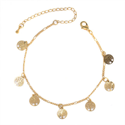 Fashion tree of life charm anklet