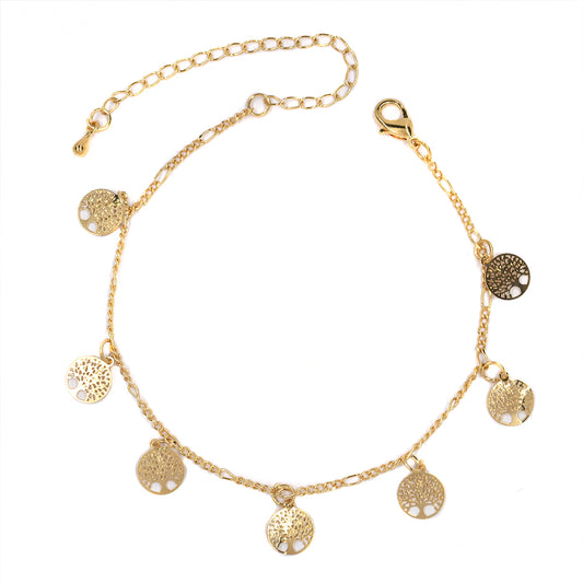 Fashion tree of life charm anklet
