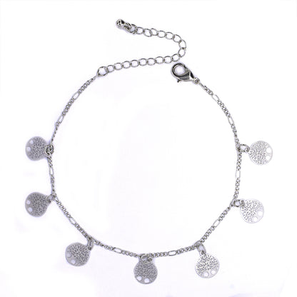 Fashion tree of life charm anklet