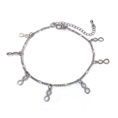 Fashion infinity charm anklet
