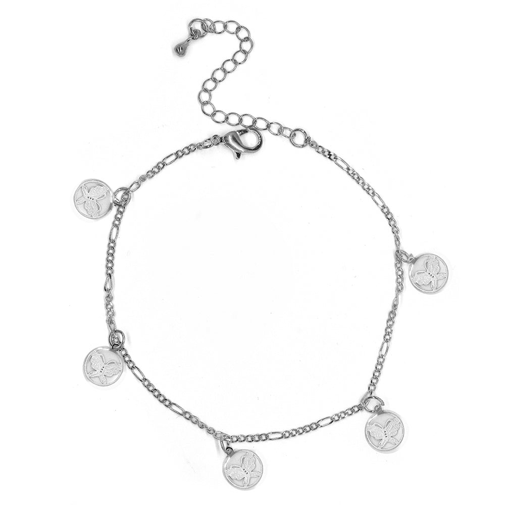 Fashion butterfly charm anklet