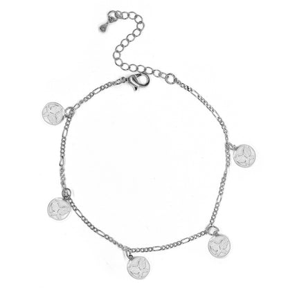 Fashion butterfly charm anklet