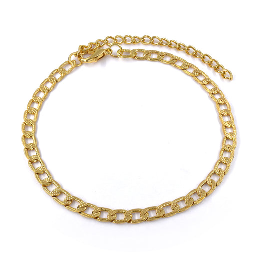 Fashion curb link anklet