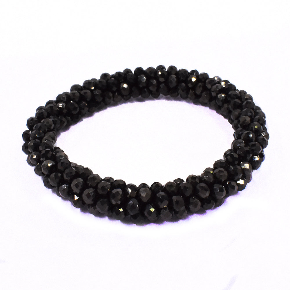 Fashion faceted cluster stone bracelet - YB1301