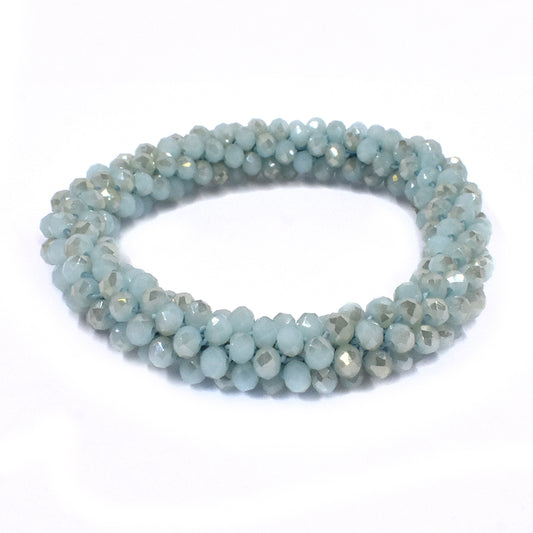 Fashion faceted cluster stone bracelet - YB1301
