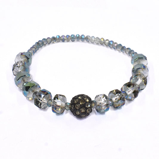 Fashion mixed Stock Faceted colour bead bracelet - YB1303