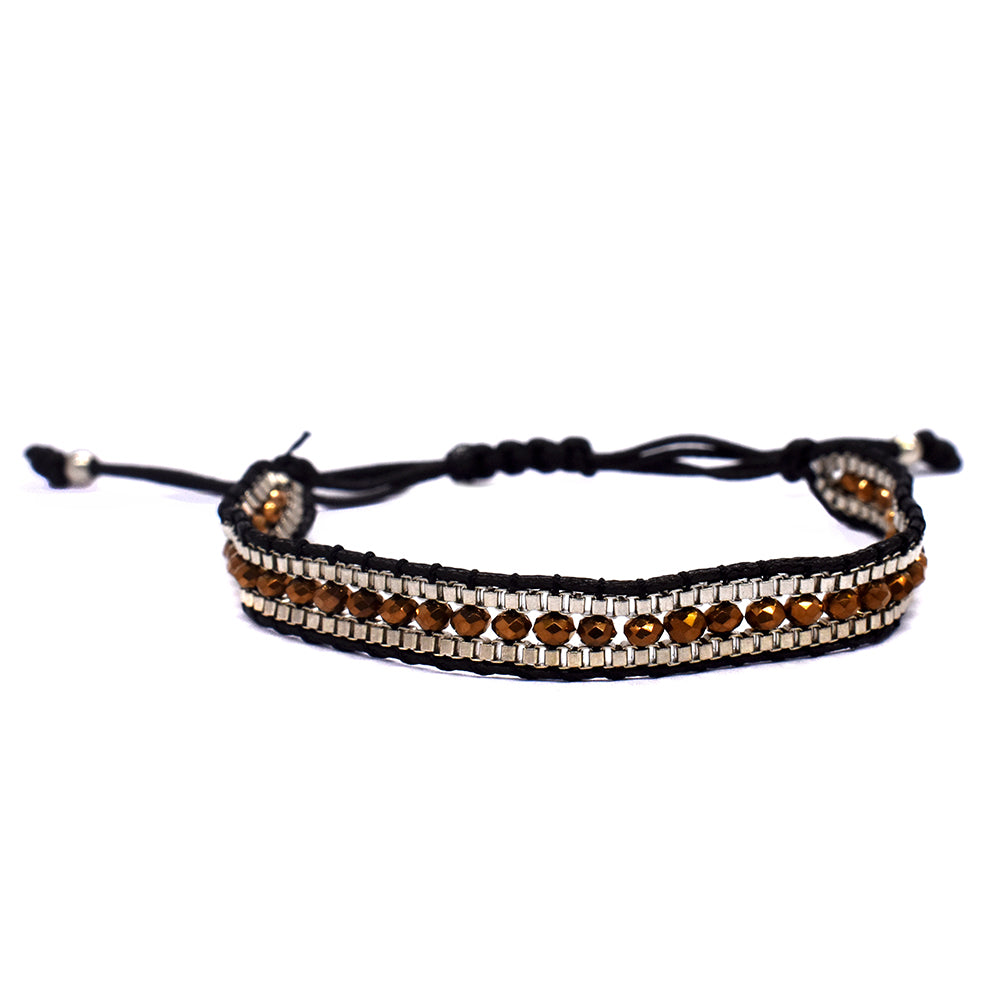 Fashion beaded cotton adjustable bracelet - YB2505