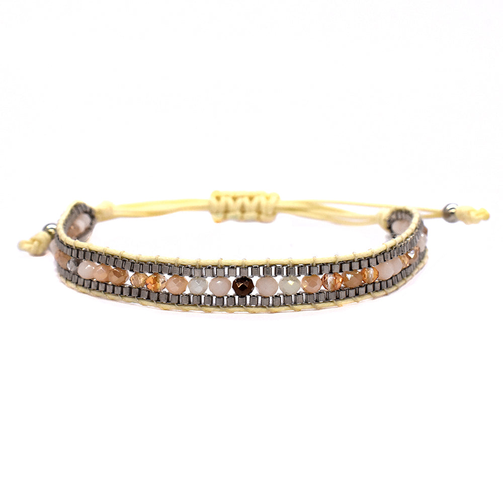 Fashion beaded cotton adjustable bracelet - YB2505