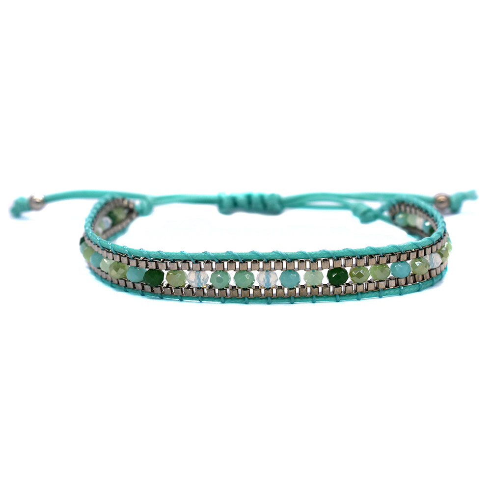 Fashion beaded cotton adjustable bracelet - YB2505