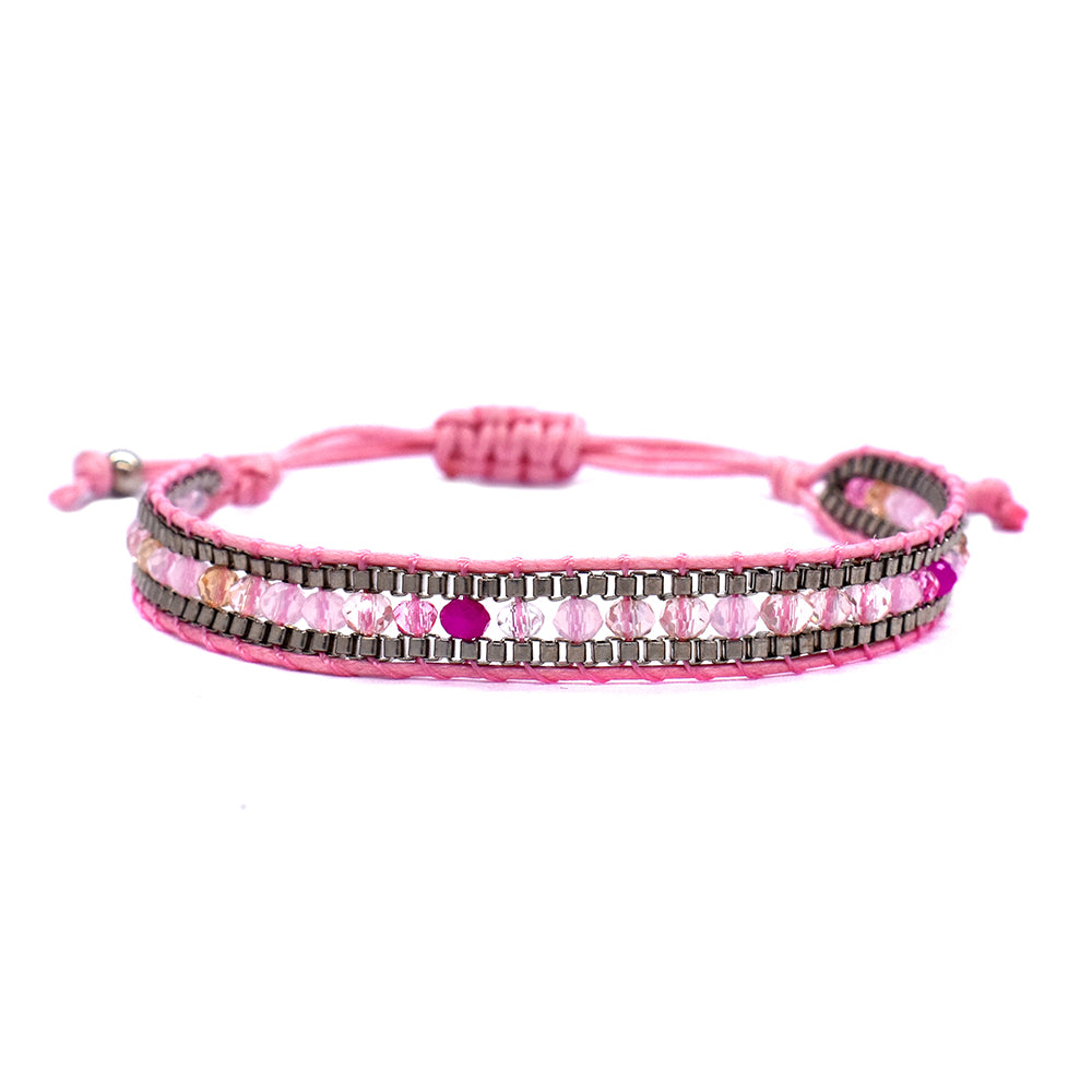 Fashion beaded cotton adjustable bracelet - YB2505