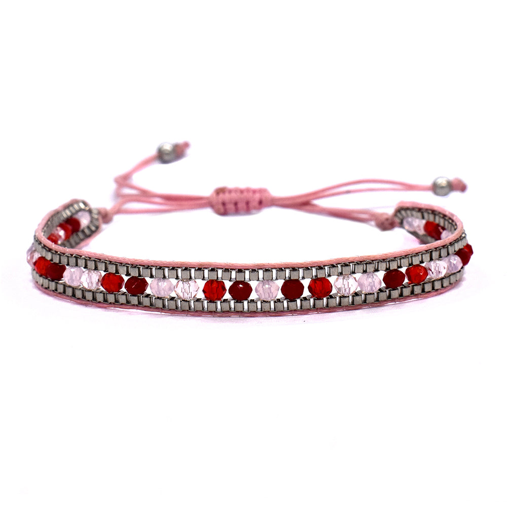Fashion beaded cotton adjustable bracelet - YB2505
