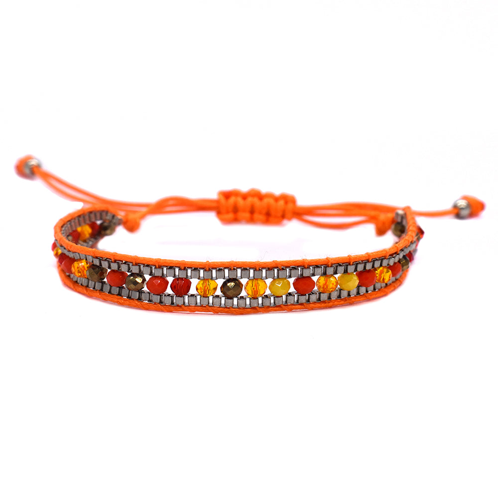 Fashion beaded cotton adjustable bracelet - YB2505