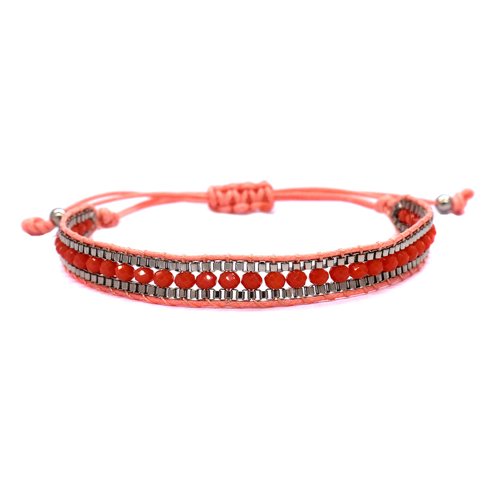 Fashion beaded cotton adjustable bracelet - YB2505