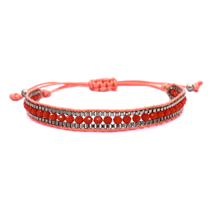 Fashion beaded cotton adjustable bracelet - YB2505