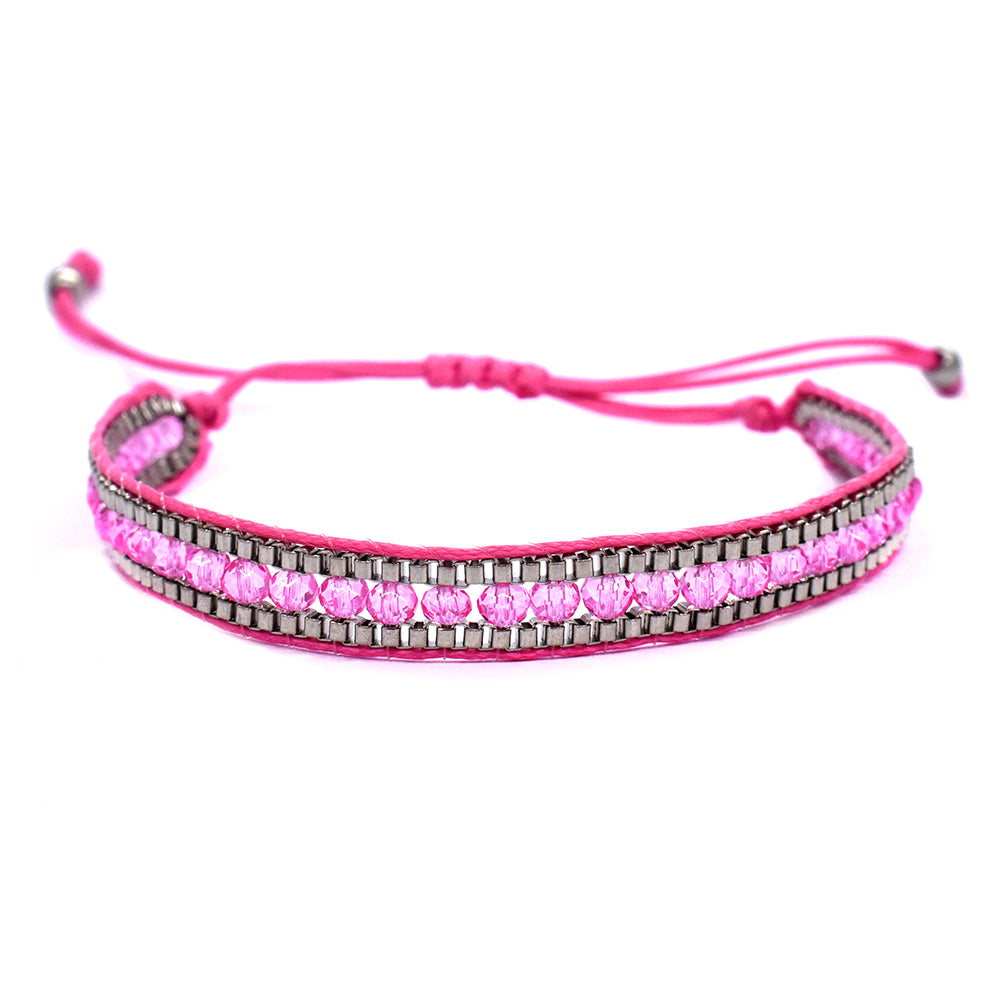 Fashion beaded cotton adjustable bracelet - YB2505