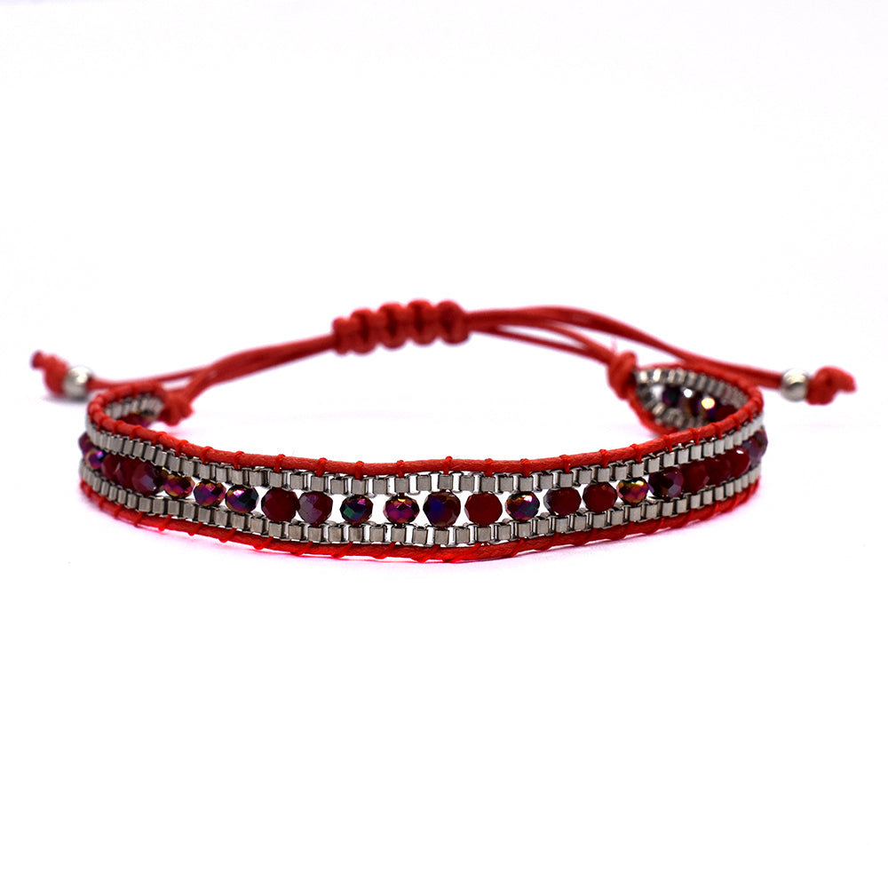 Fashion beaded cotton adjustable bracelet - YB2505