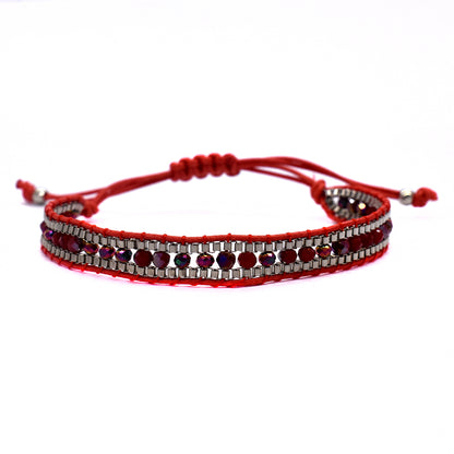 Fashion beaded cotton adjustable bracelet - YB2505