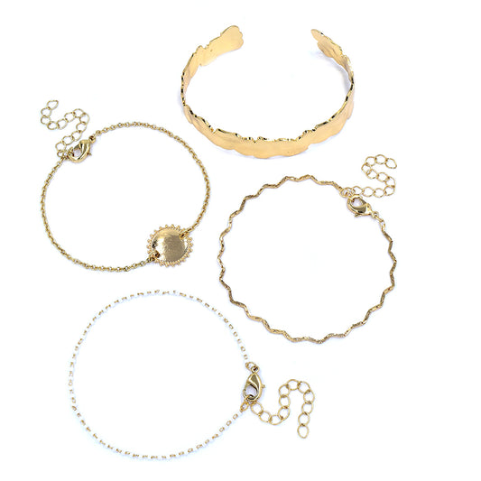4 Pack fashion gold bracelet /bangle set - YB4354