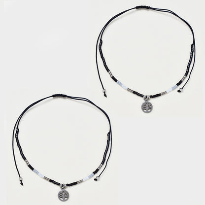 2 Pack Beaded tree of life bracelet - YB4837KB