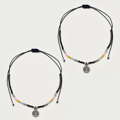 2 Pack Beaded tree of life bracelet - YB4837KB