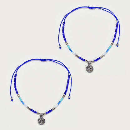 2 Pack Beaded tree of life bracelet - YB4837KB