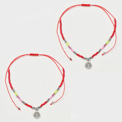 2 Pack Beaded tree of life bracelet - YB4837KB