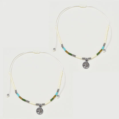 2 Pack Beaded tree of life bracelet - YB4837KB