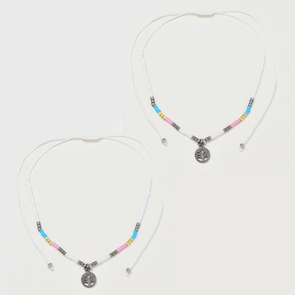 2 Pack Beaded tree of life bracelet - YB4837KB