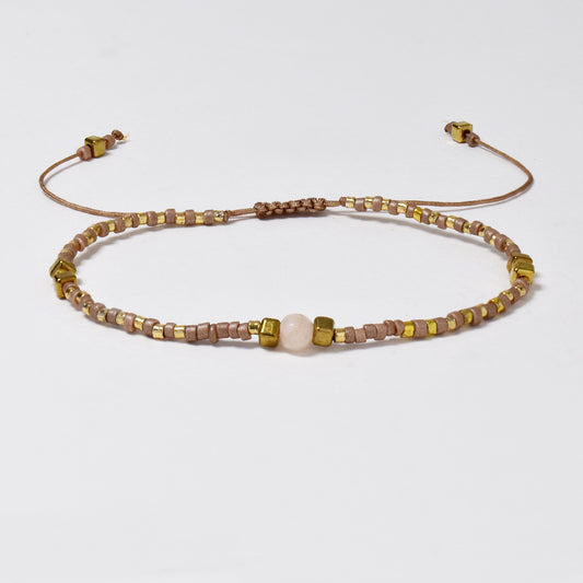 Fashion adjustable cotton beaded bracelet - YB4924