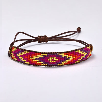 Fashion 7 row beaded adjustible thread bracelet - YB5334