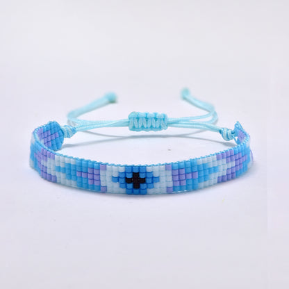 Fashion 5 row beaded adjustible thread bracelet - YB5333