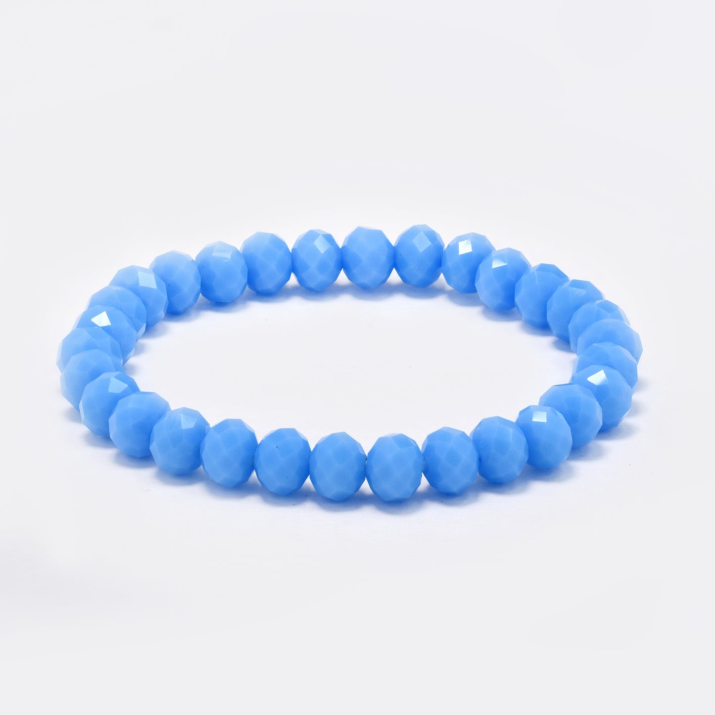 Glass bead stretch bracelet - 2 pack - YB5733